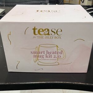 Tease Smart Heated Mug Kit 2.0 - White and Gold - Brand New